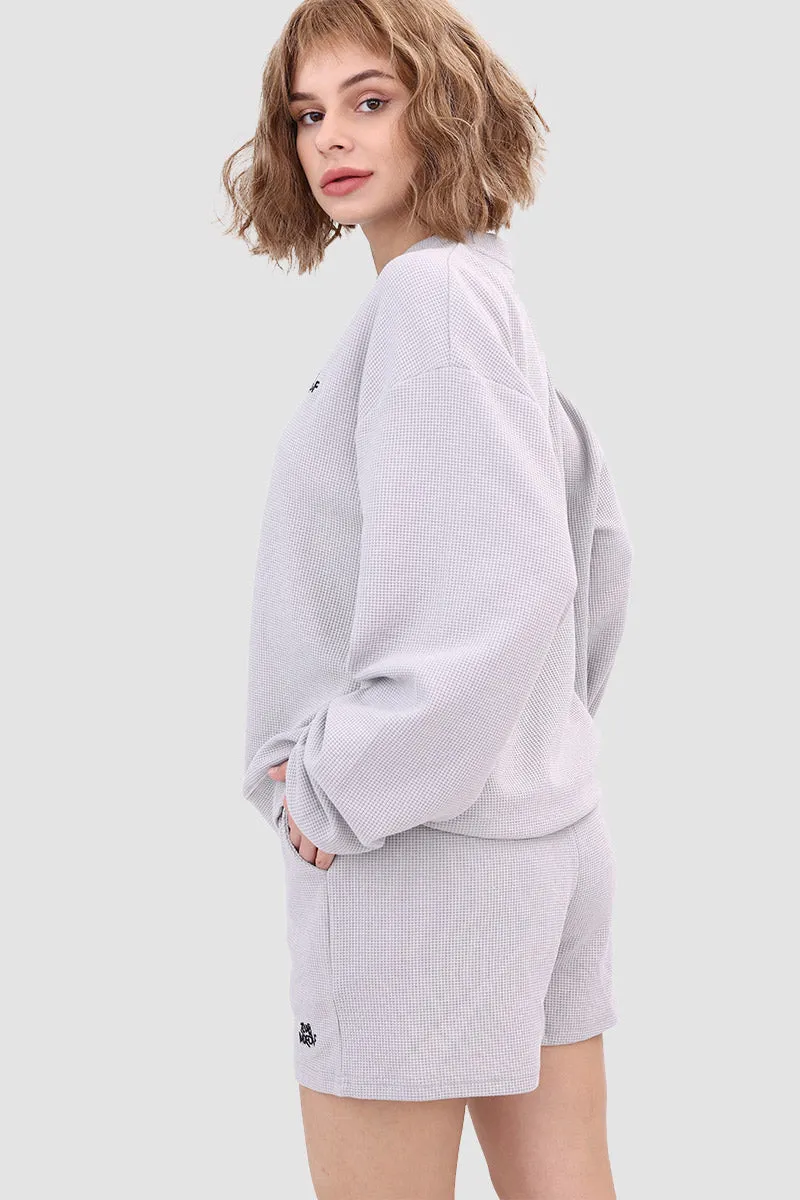 Waffle Absorbs Sweat Breathable Sports Pullover