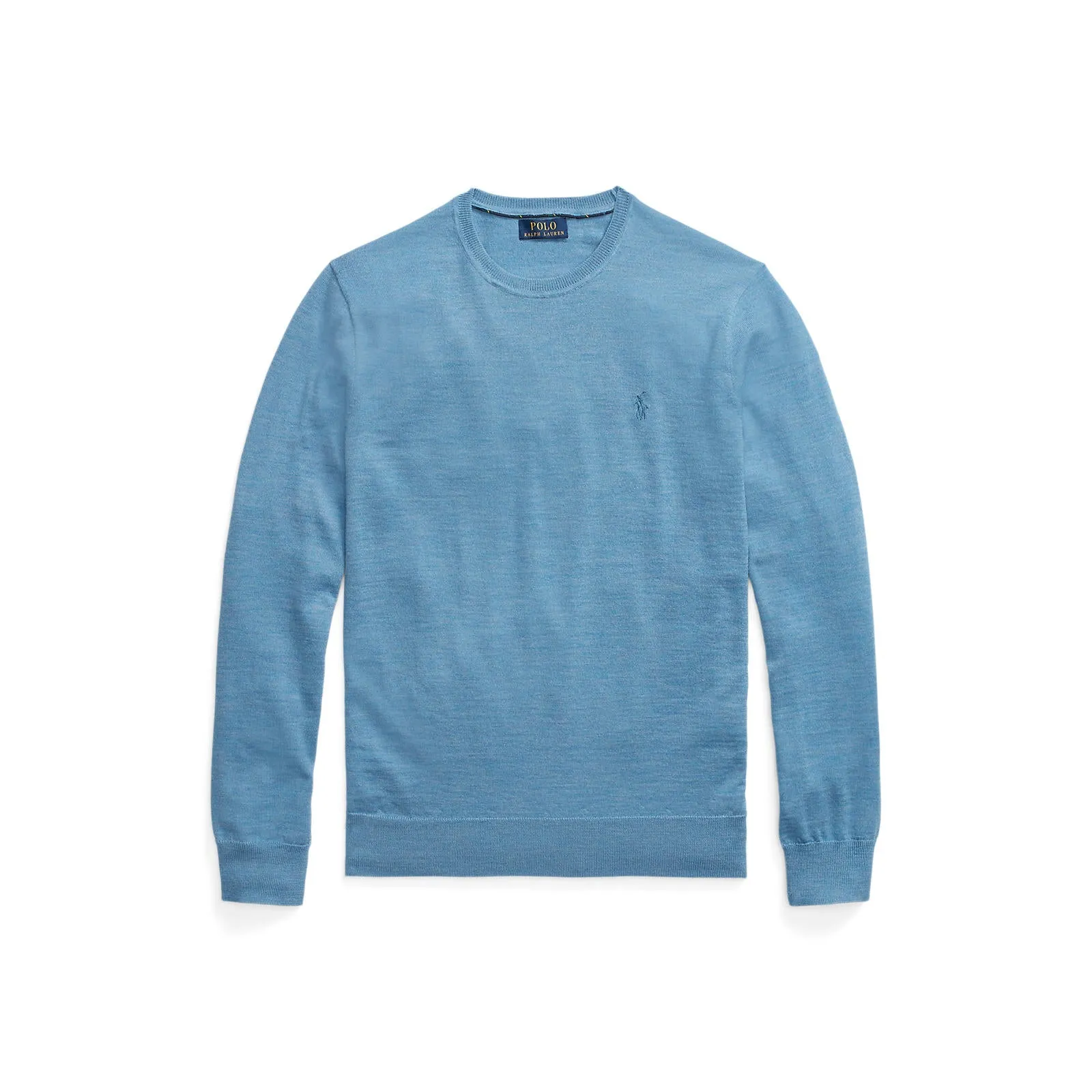 Washable Merino Wool Sweater - Sky Blue Heather