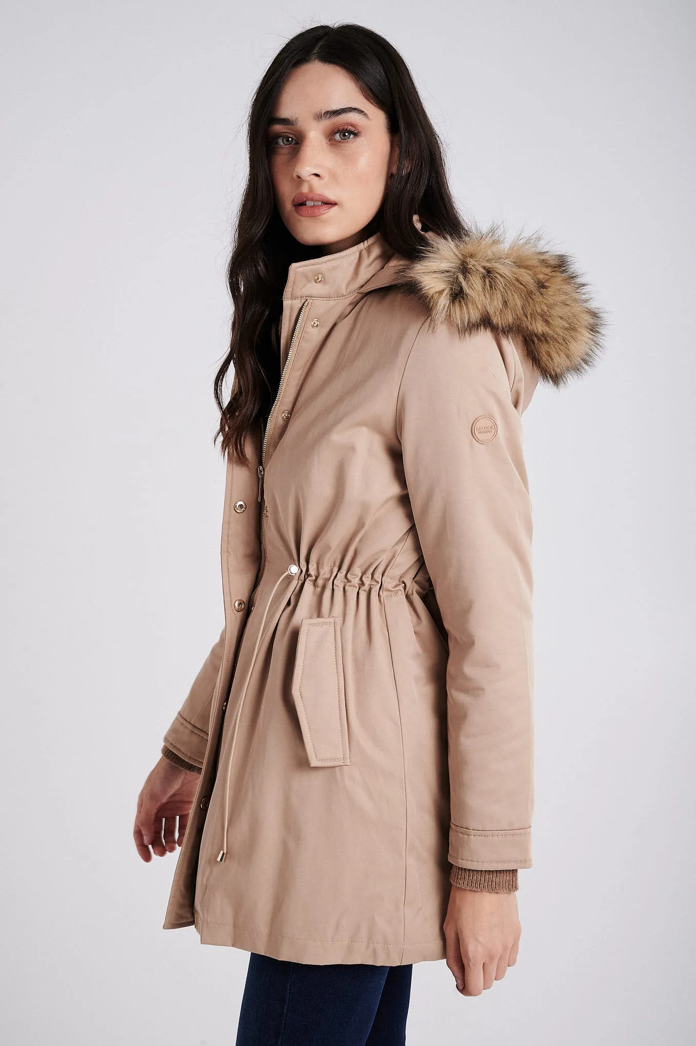 Water repellent parka