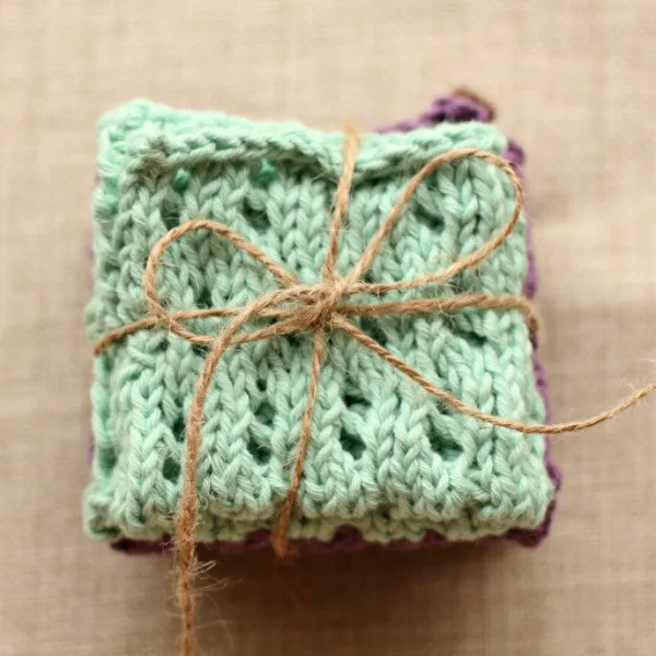 Waving Lace Washcloth | PDF Knitting Pattern