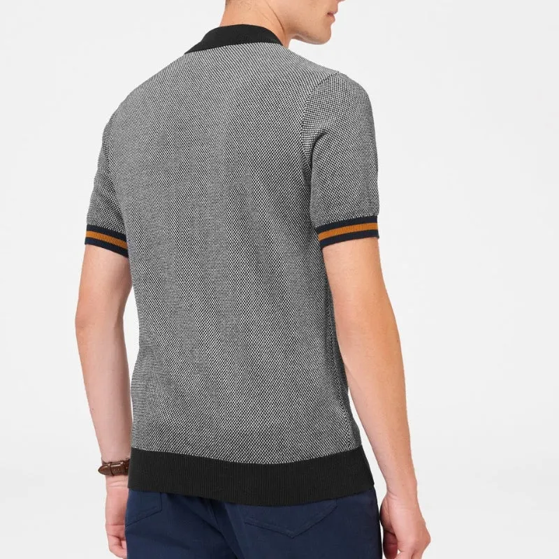 Wholesale Custom Men's Knitwear Polo Collar Knit Short Sleeve OEM/ODM