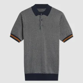 Wholesale Custom Men's Knitwear Polo Collar Knit Short Sleeve OEM/ODM