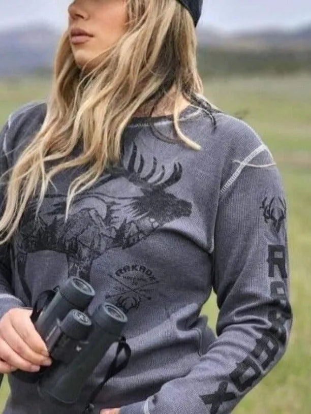 Wilderness Elk Long Sleeve Thermal Tee | Unisex