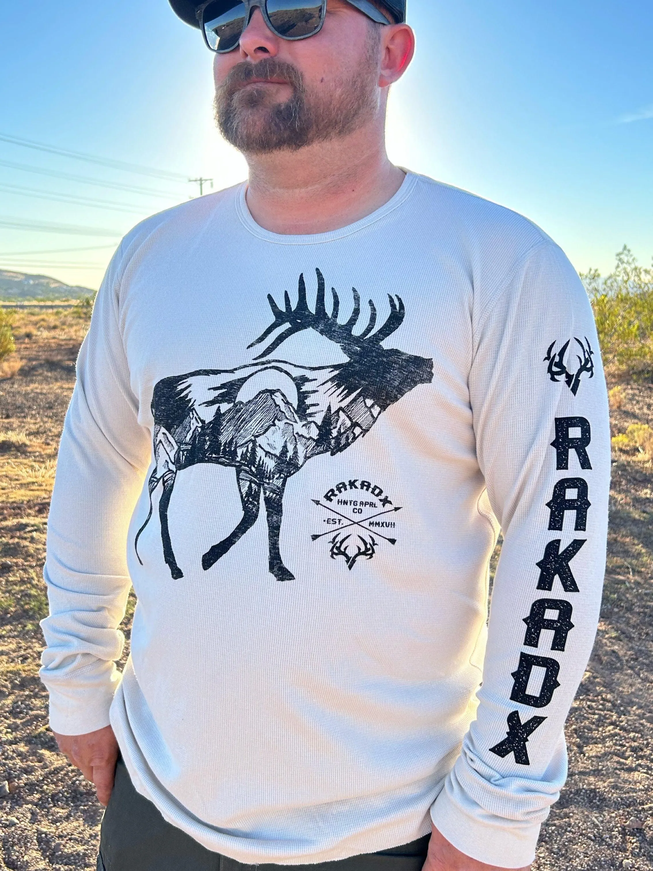 Wilderness Elk Long Sleeve Thermal Tee | Unisex