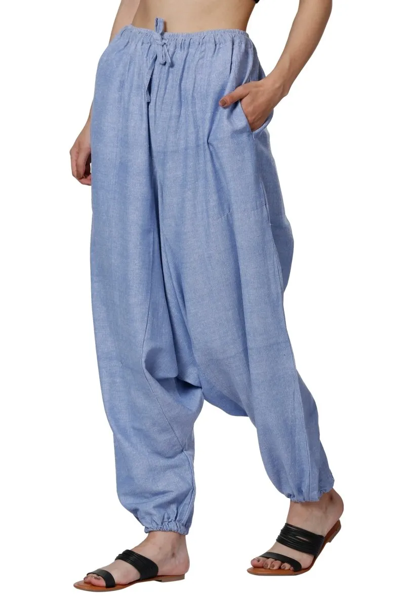 Women's Harem Pants | Lavender Blue | Fits Waist Size 28" to 36"