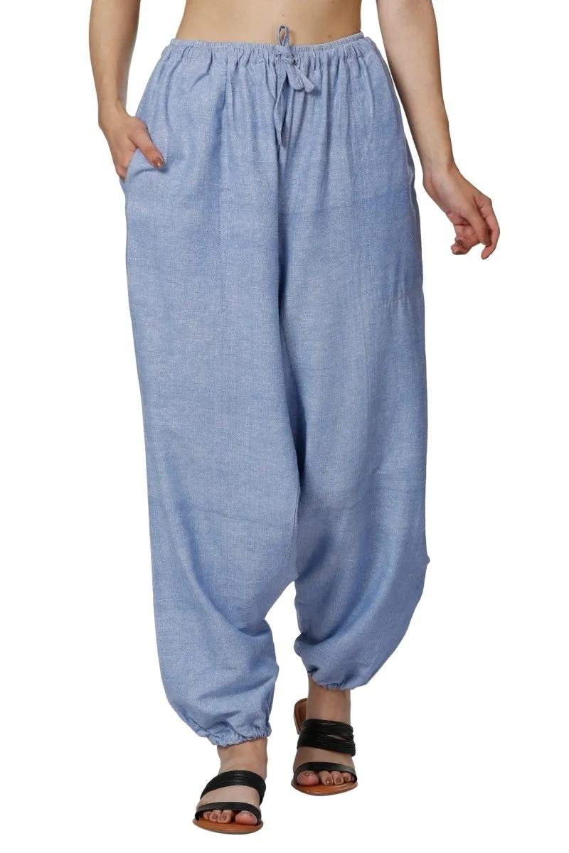 Women's Harem Pants | Lavender Blue | Fits Waist Size 28" to 36"