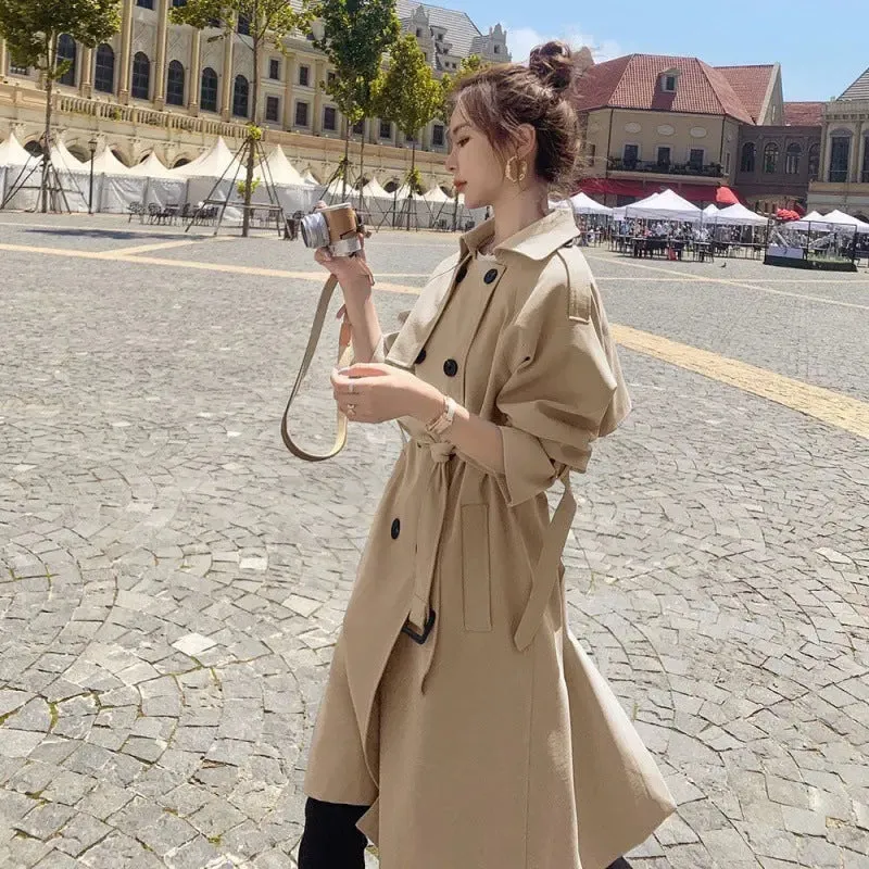 Women's Mid-length Loose Trench coat Jacket