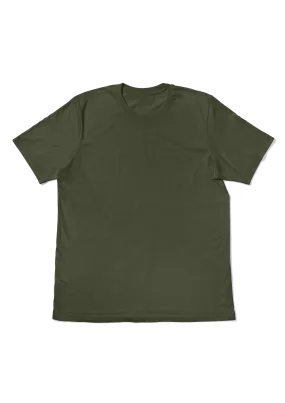 Women's Military Green Boyfriend Style T-Shirt