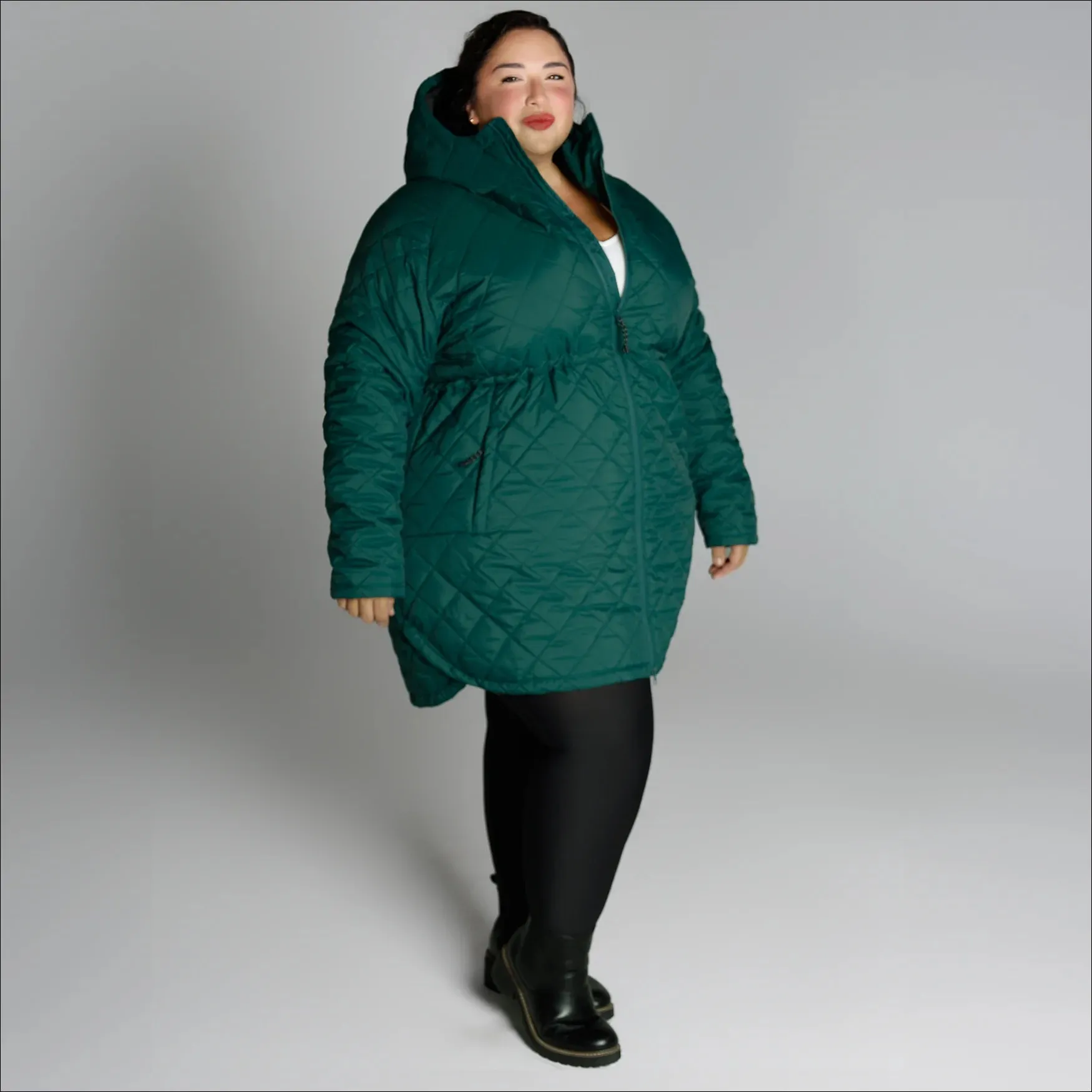 Women’s Plus Size Savvy Quilted 1X-6X Long Jacket