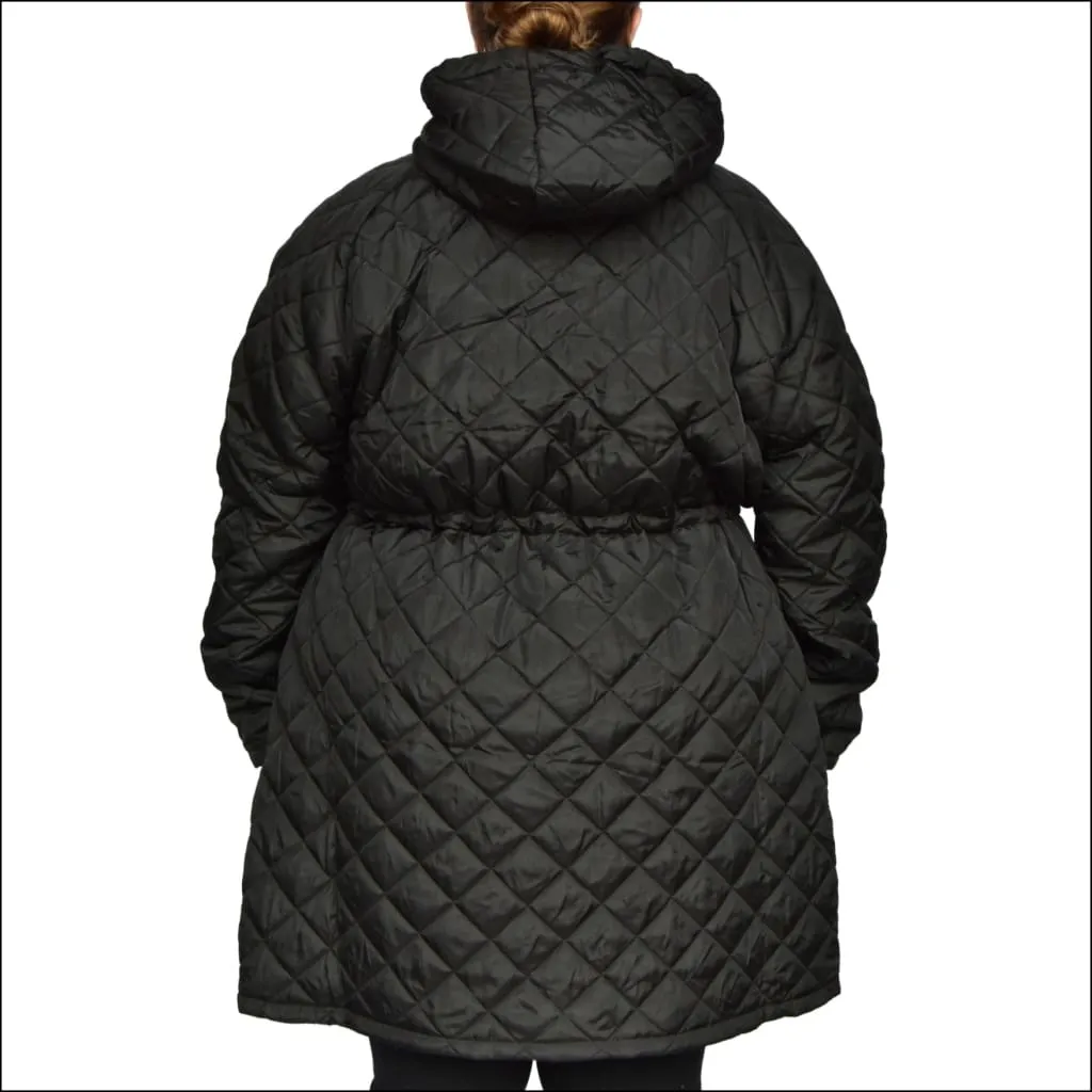 Women’s Plus Size Savvy Quilted 1X-6X Long Jacket