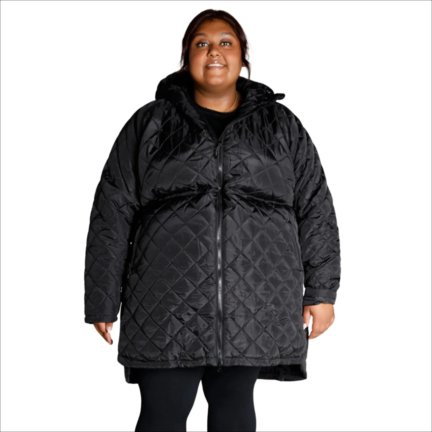 Women’s Plus Size Savvy Quilted 1X-6X Long Jacket