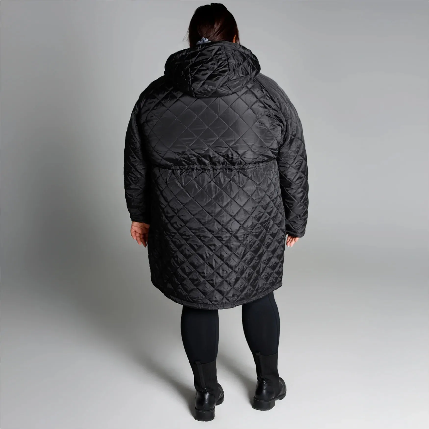 Women’s Plus Size Savvy Quilted 1X-6X Long Jacket