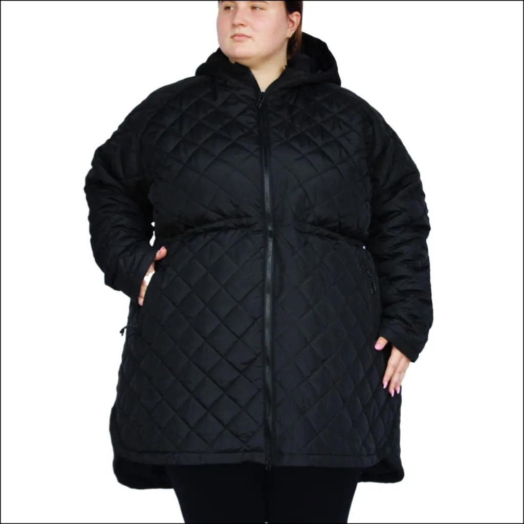 Women’s Plus Size Savvy Quilted 1X-6X Long Jacket