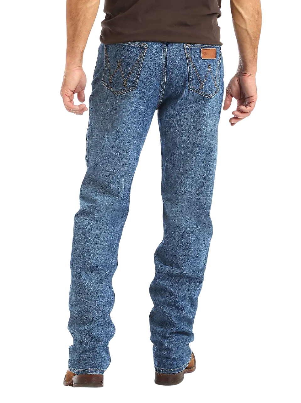 Wrangler Men's 20x Active Flex Relaxed Fit In Admiral Blue Jean