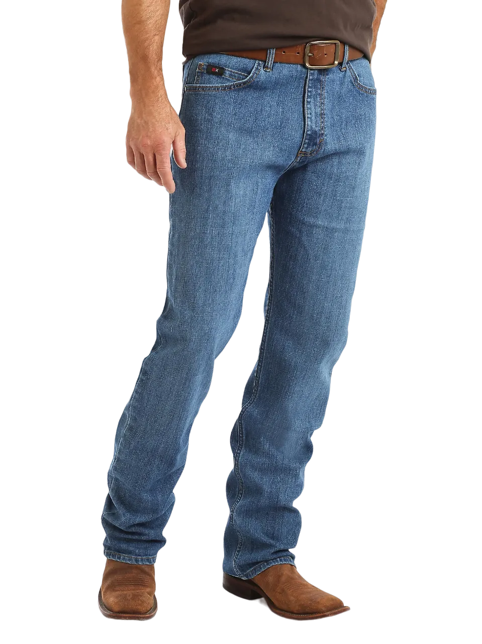 Wrangler Men's 20x Active Flex Relaxed Fit In Admiral Blue Jean