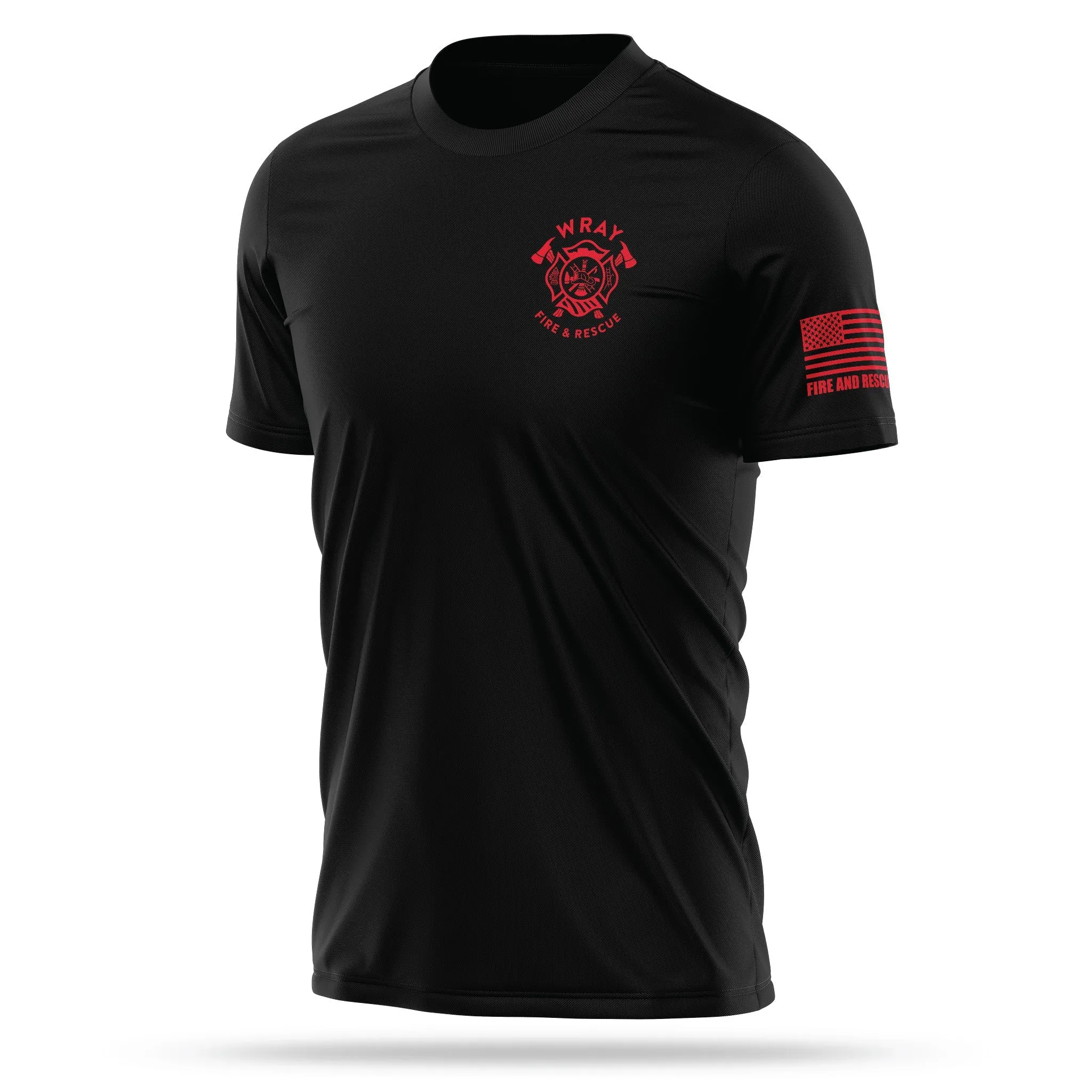 [WRAY FIRE & RESCUE] Utility Shirt [BLK/RED]