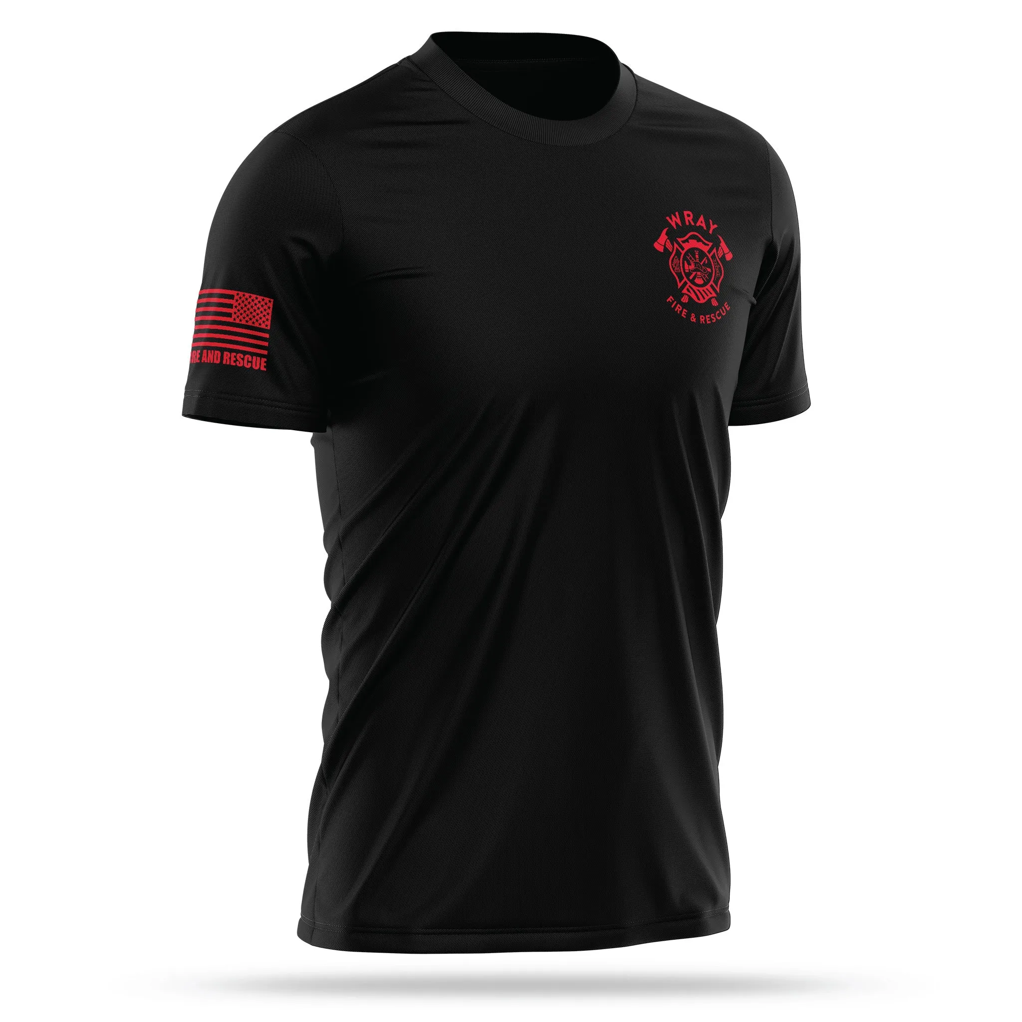 [WRAY FIRE & RESCUE] Utility Shirt [BLK/RED]