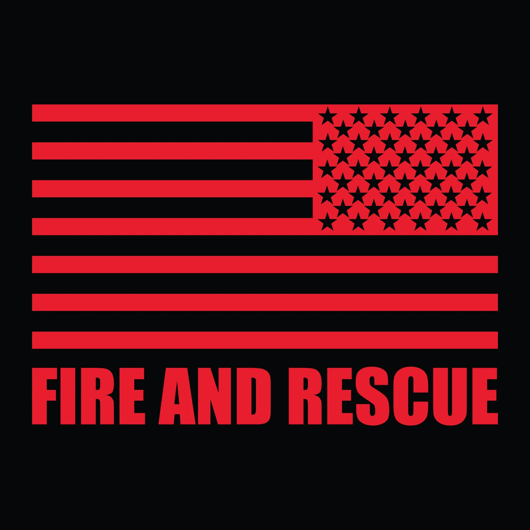 [WRAY FIRE & RESCUE] Utility Shirt [BLK/RED]