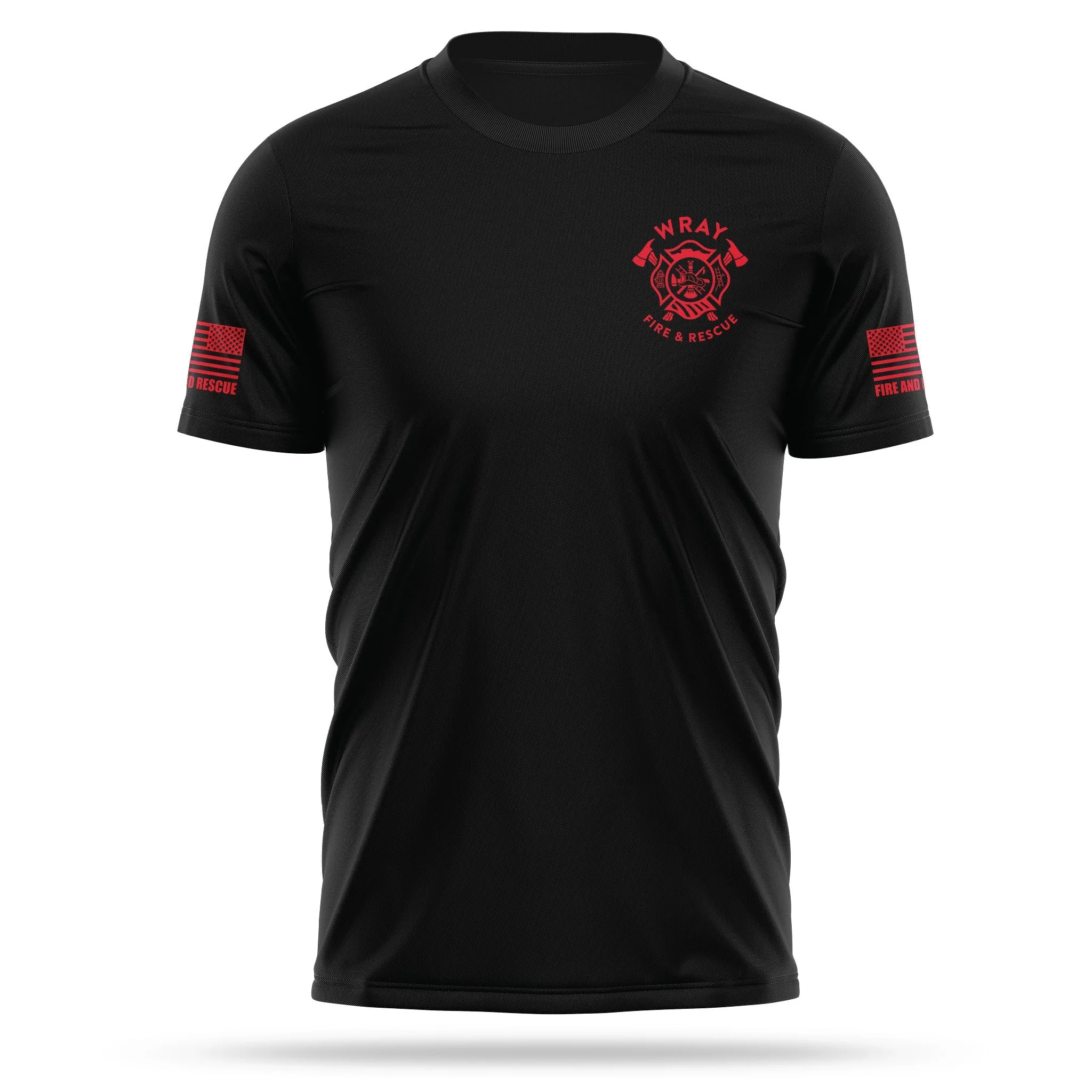 [WRAY FIRE & RESCUE] Utility Shirt [BLK/RED]