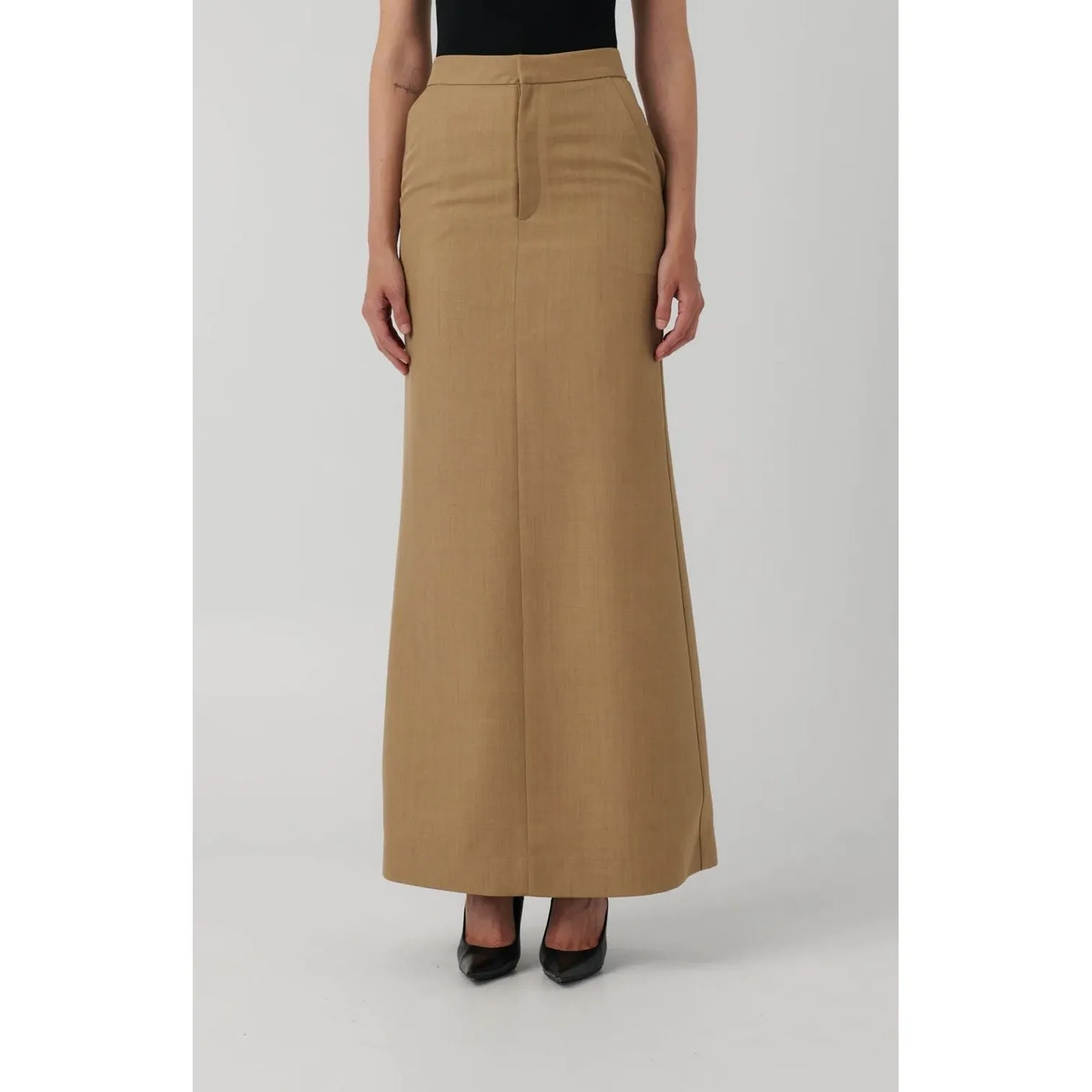 Zoe Maxi Skirt Taupe